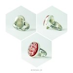 Handmade Silver Ring With Original Red Yemeni Agate MR0062