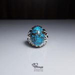 Exquisite Feroza With Handmade Silver Ring MR0083 - Image 2