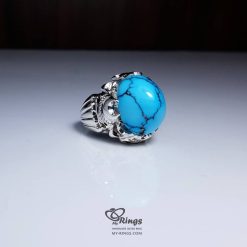Natural Nishapur Firoza With Silver 925 Ring