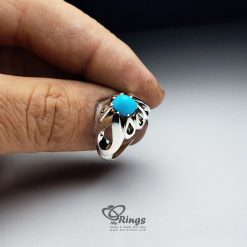 Exquisite Ferozah With Handmade Silver Ring