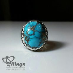 Nishapur Shajar Feroza And Handmade Silver 925 Ring
