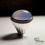 Handmade Silver Ring And Purple Yemeni Agate