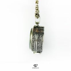 Exquisite Hand Engraved White Yemeni Aqeeq On Silver Box For Islamic Hirz And Talisman As Necklaces