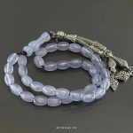 Unique Blue Yemeni Aqeeq Tasbeeh 33 Beads
