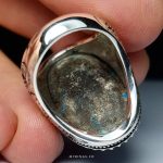 Exquisite Handcrafted Silver Ring with Premium Blue Nishapur Turquoise Stone