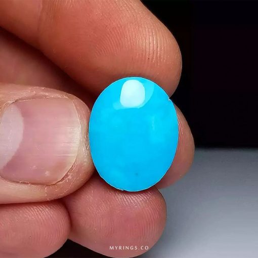 Radiant Light Blue Nishapur Turquoise - A Luxurious Gemstone Experience
