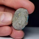 Exquisite Blue Nishapur Turquoise with Striking Black Veins - A Gemstone of Luxury