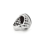 Luxurious Handmade Super Silver Ring with Rare Shafat Al Abd Yamani Agate Stone