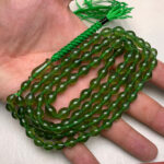 Imperial Emerald Tone Shah Maqsoud 101 Bead Tasbih Rare Spiritual Masterpiece